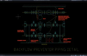 Download Gambar Detail Perpipaan Backflow Preventer DWG AutoCAD detail perpipaan backflow preventer