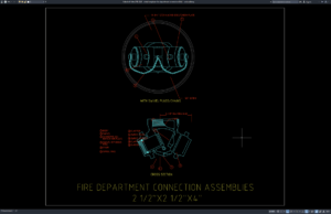 detail rangkaian fire department connection (fdc)