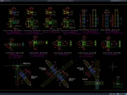 Download Gambar Detail Sambungan Baja Struktural DWG AutoCAD detail sambungan baja struktural