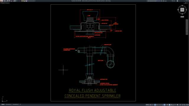 detail sprinkler pendant tersembunyi adjustable royal flush detail sprinkler pendant tersembunyi adjustable royal flush