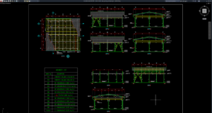 detail struktur baja gudang penampungan