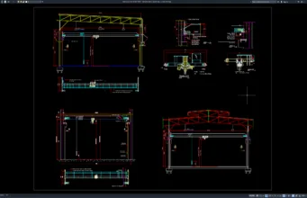 detail struktur crane atas