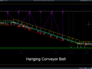 detail struktur sabuk konveyor gantung