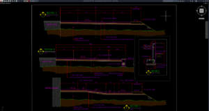 potongan jalan perkerasan beton