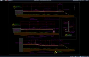 Download Gambar Potongan Jalan Perkerasan Beton DWG AutoCAD potongan jalan perkerasan beton