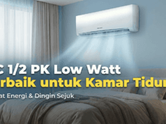 ac setengah pk low watt terbaik untuk kamar tidur