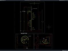 denah dan tampak tangga baja helicoidal
