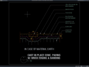 Download Gambar Detail Beton Cor di Tempat dengan Brick Band DWG AutoCAD detail beton cor di tempat dengan brick band