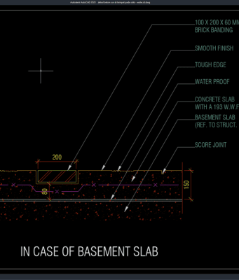 detail beton cor di tempat pada slab