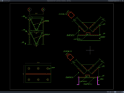detail elemen v-bracing baja
