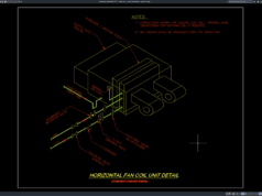 Download Gambar Detail Fan Coil Unit Horizontal DWG AutoCAD detail fan coil unit horizontal