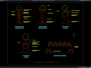 detail floor pipe support (dudukan pipa lantai)