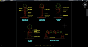 detail floor pipe support (dudukan pipa lantai)