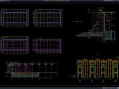 detail perancah eksternal (scaffolding)