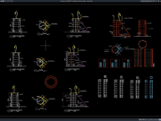 detail perancah kolom bundar