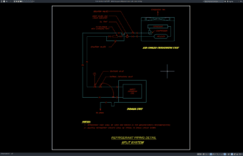 detail perpipaan refrigerant sistem split