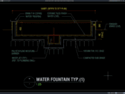 detail potongan air mancur