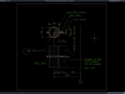 detail potongan downspout (pipa air hujan)