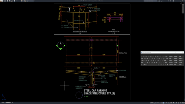 detail struktur kanopi parkir baja detail struktur kanopi parkir baja