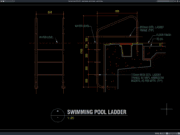 detail tangga kolam renang