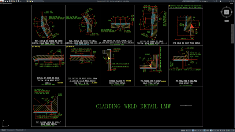 Pcladding Pattern Dwg Download Gambar Detail Las Cladding (LMW) DWG AutoCAD - Asdar Id