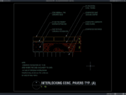 detail paving block interlocking beton