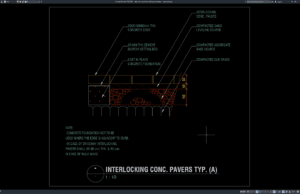 detail paving block interlocking beton