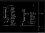 Download Gambar Detail Penampang Dinding dan Parapet DWG AutoCAD detail penampang dinding dan parapet