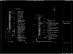 Download Gambar Detail Penampang Dinding dan Parapet DWG AutoCAD detail penampang dinding dan parapet