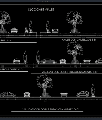 detail penampang melintang jalan perkotaan