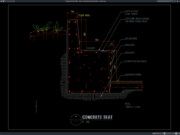 detail penampang tipikal bangku beton