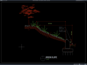 detail penanaman pada lereng