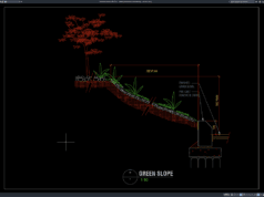 detail penanaman pada lereng