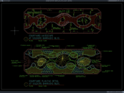 detail penanaman taman courtyard