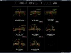 detail pengelasan double bevel (hmw)