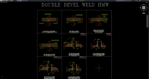 detail pengelasan double bevel (hmw)