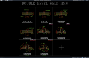 detail pengelasan double bevel (hmw)