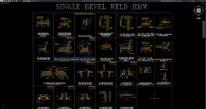 detail pengelasan single bevel (hmw)