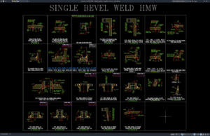 detail pengelasan single bevel (hmw)