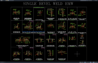 detail pengelasan single bevel (hmw)