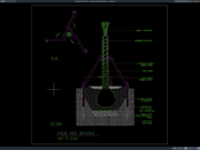detail penyangga pohon palem