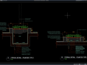 Download Gambar Detail Tipikal Planter DWG AutoCAD detail tipikal planter