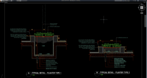 detail tipikal planter