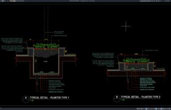 detail tipikal planter