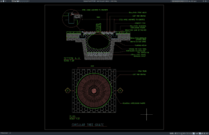 detail tree grate lingkaran