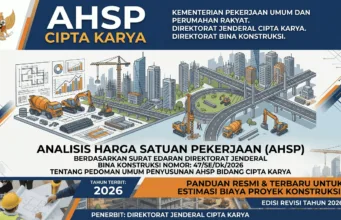 Download AHSP Cipta Karya Surat Edaran No. 47 Tahun 2026 (Format Excel) ahsp cipta karya tahun 2026