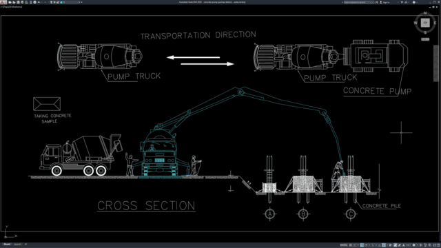concrete pump (pompa beton)