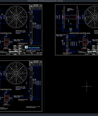 detail bobbin baja dengan gear dan sleeve