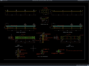 detail elevasi dan penampang guardrail