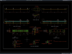 detail elevasi dan penampang guardrail